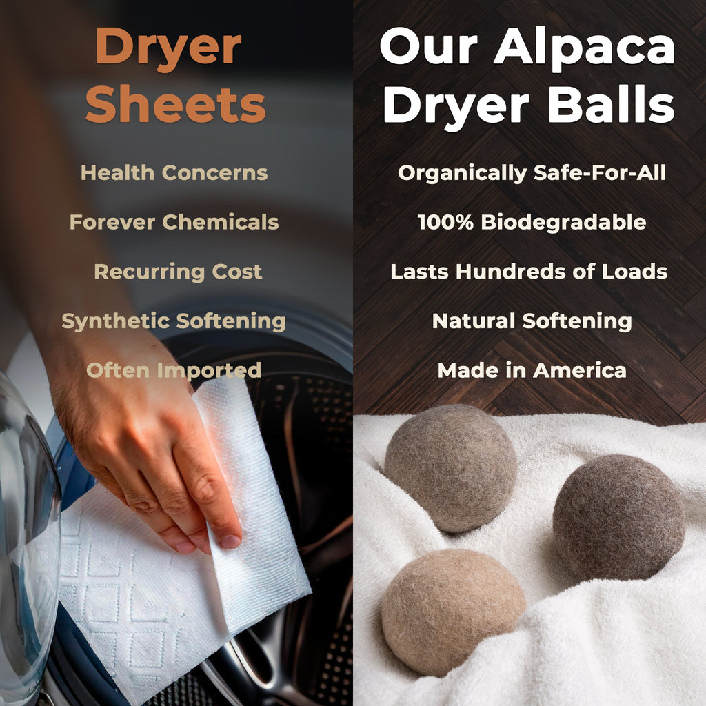 Alpaca Fleece Wool Dryer Ball